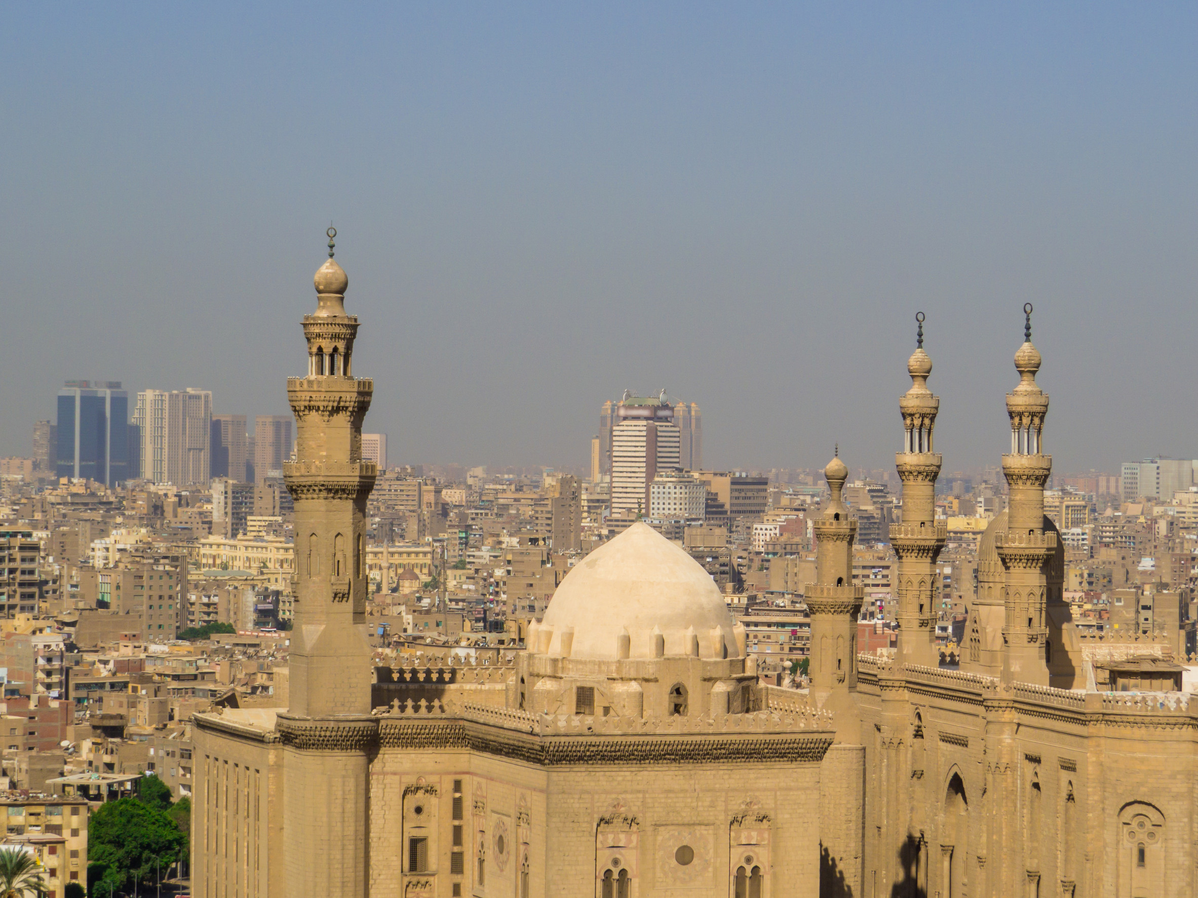 Aerial view from the Citadel in Cairo, Egypt
