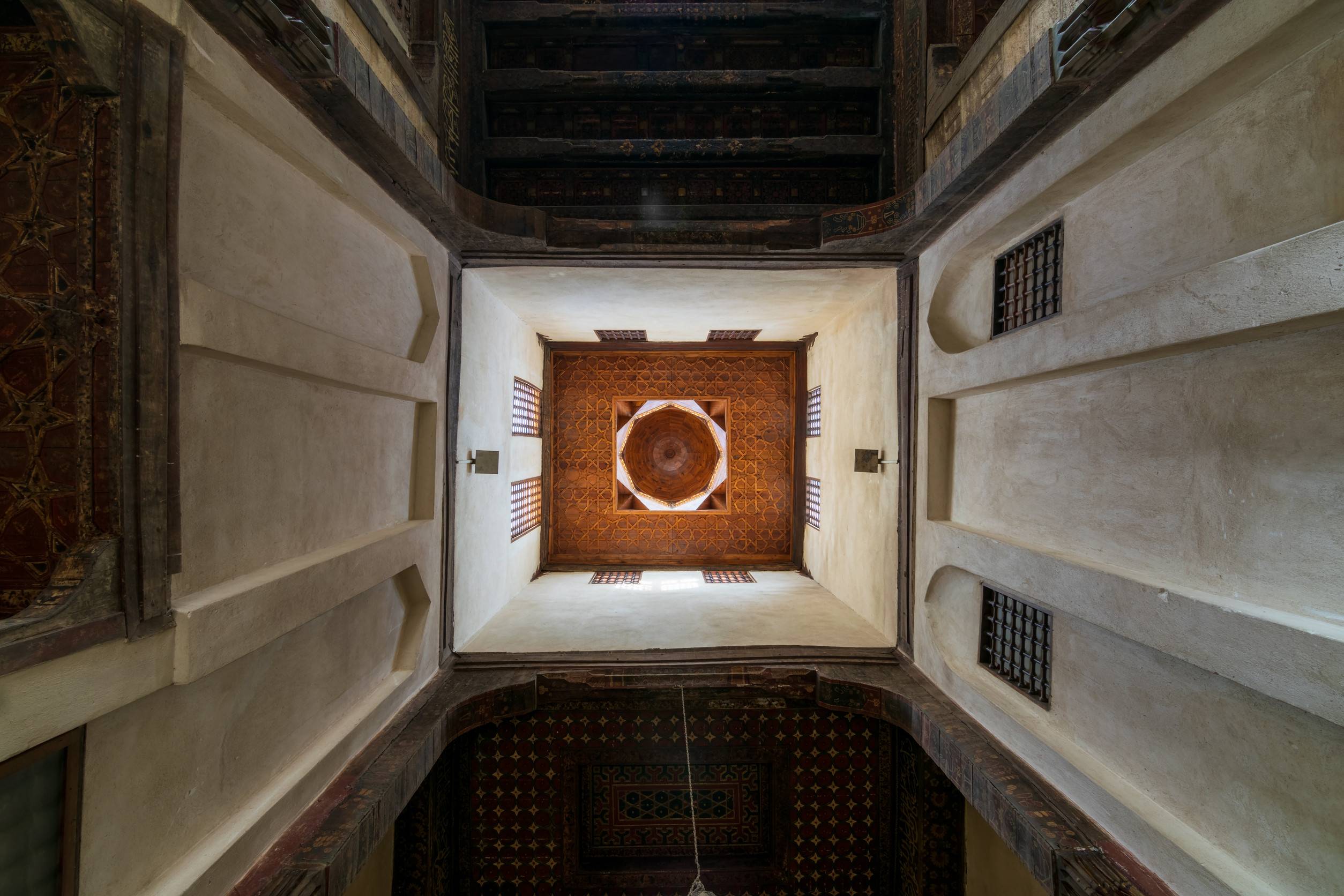 Ceiling of El Sehemy house in Moez street, Gamalia district, Cairo, Egypt