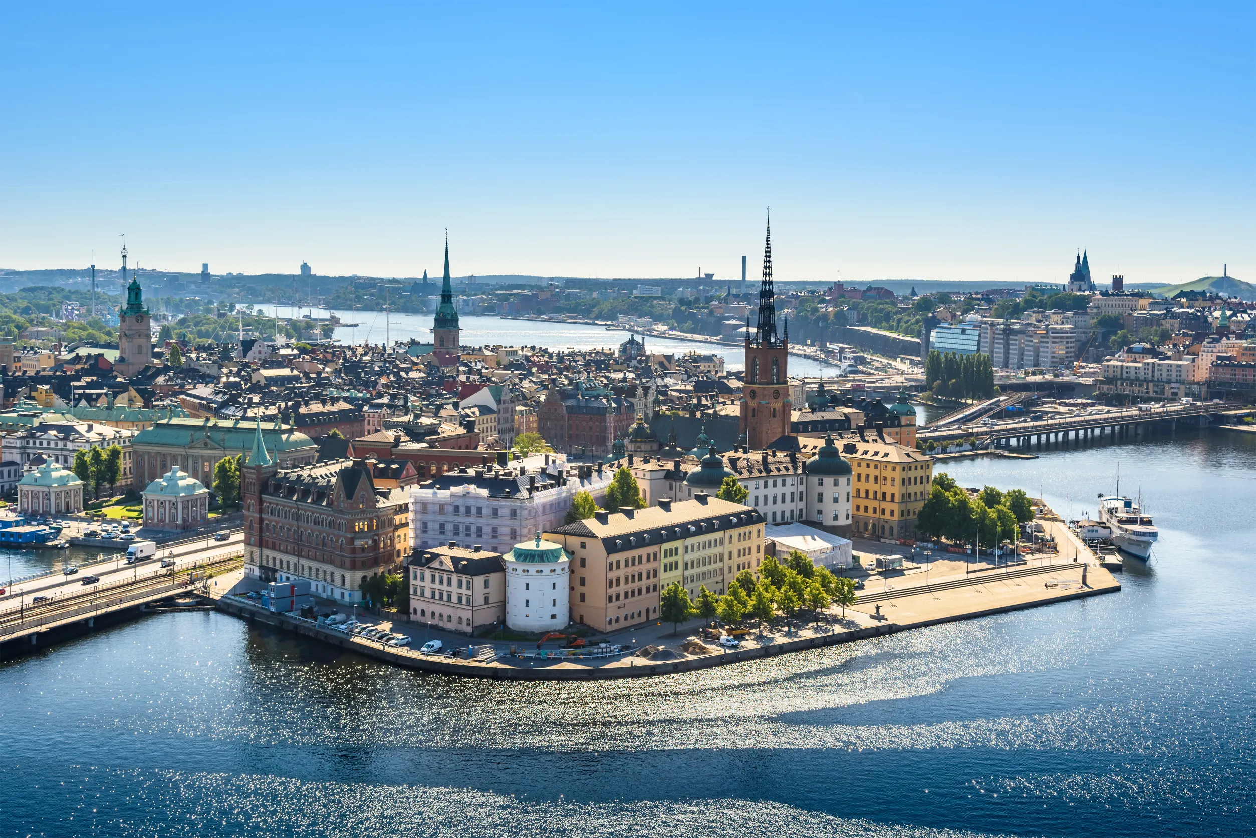 old town or gamla stan in stockholm sweden