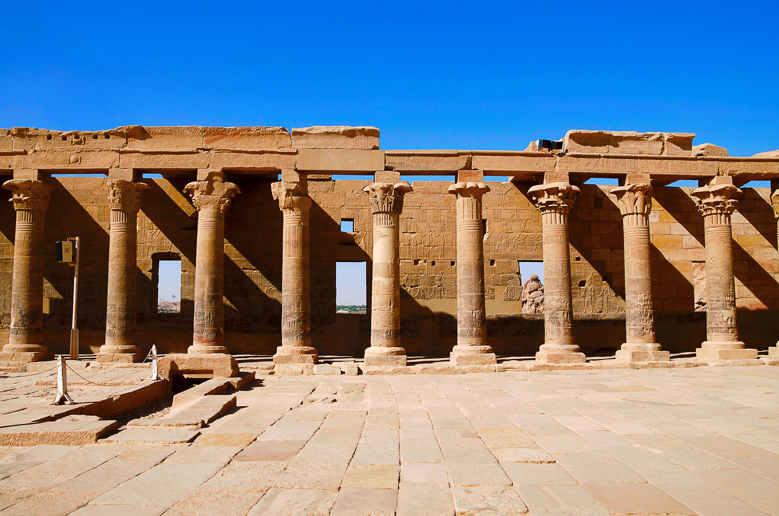 Partial View Of Philae Temple