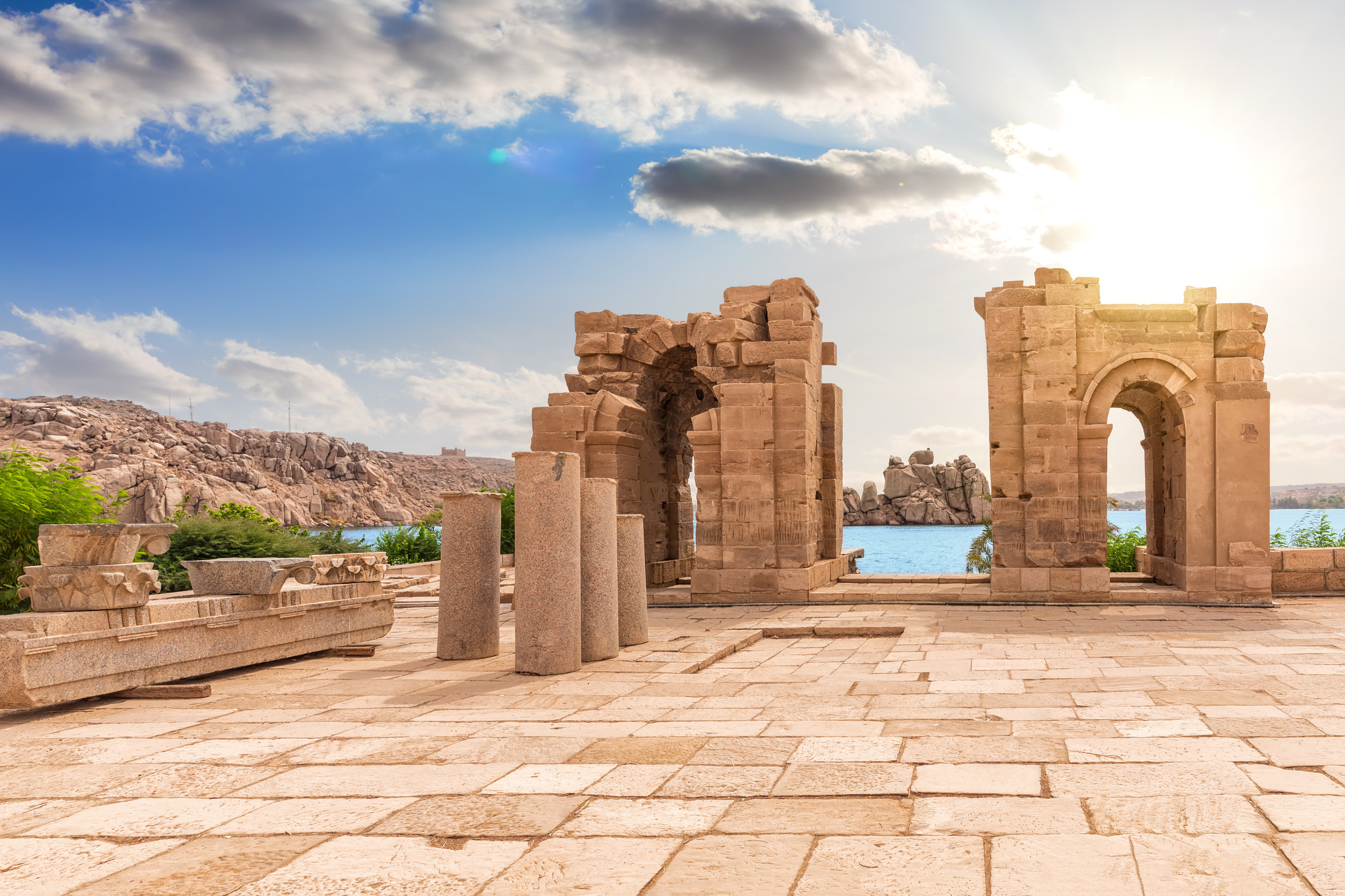 Philae Temple arch ruins, Aswan