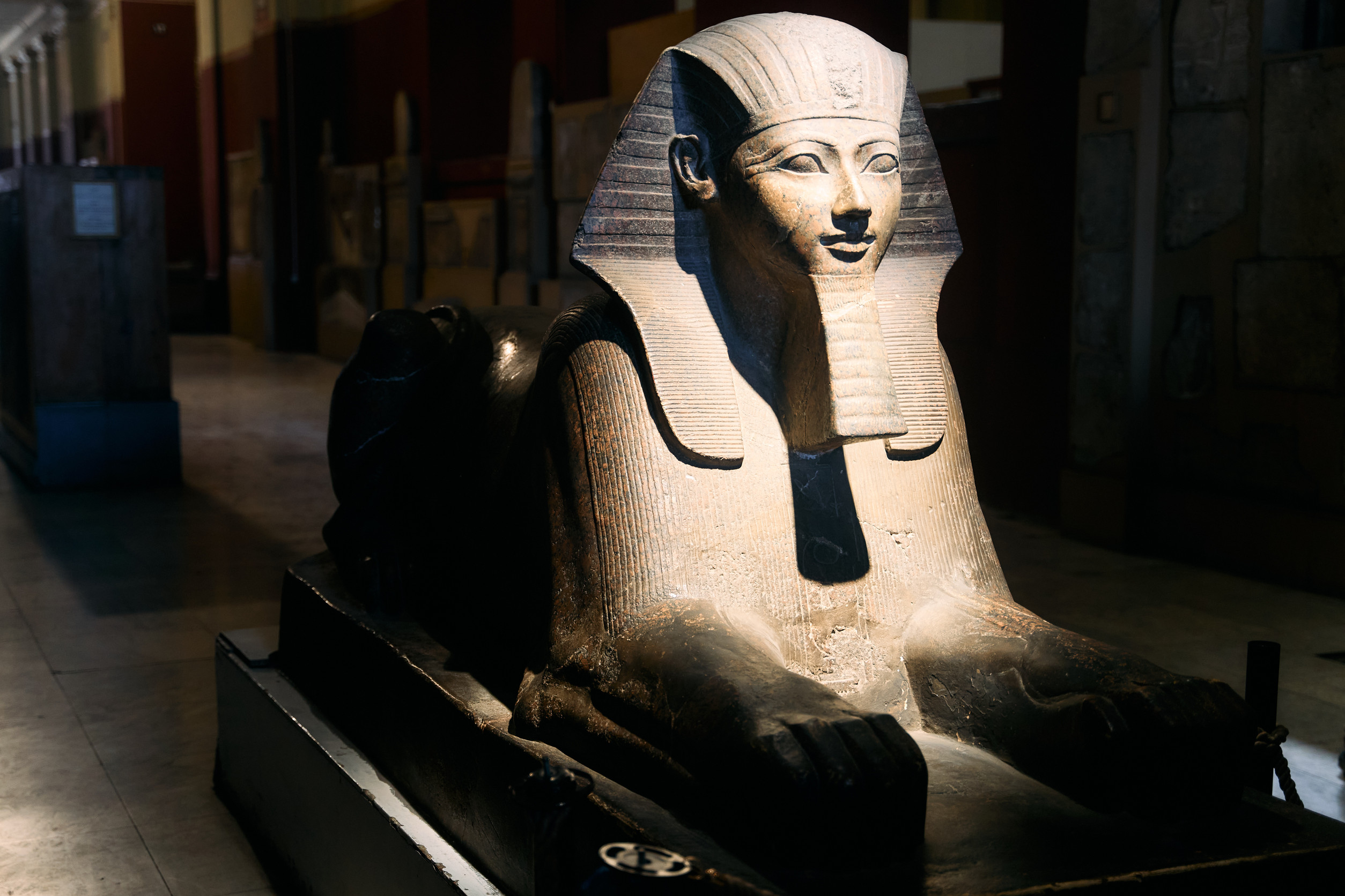 Sphinx Sculpture showcased in the Museum