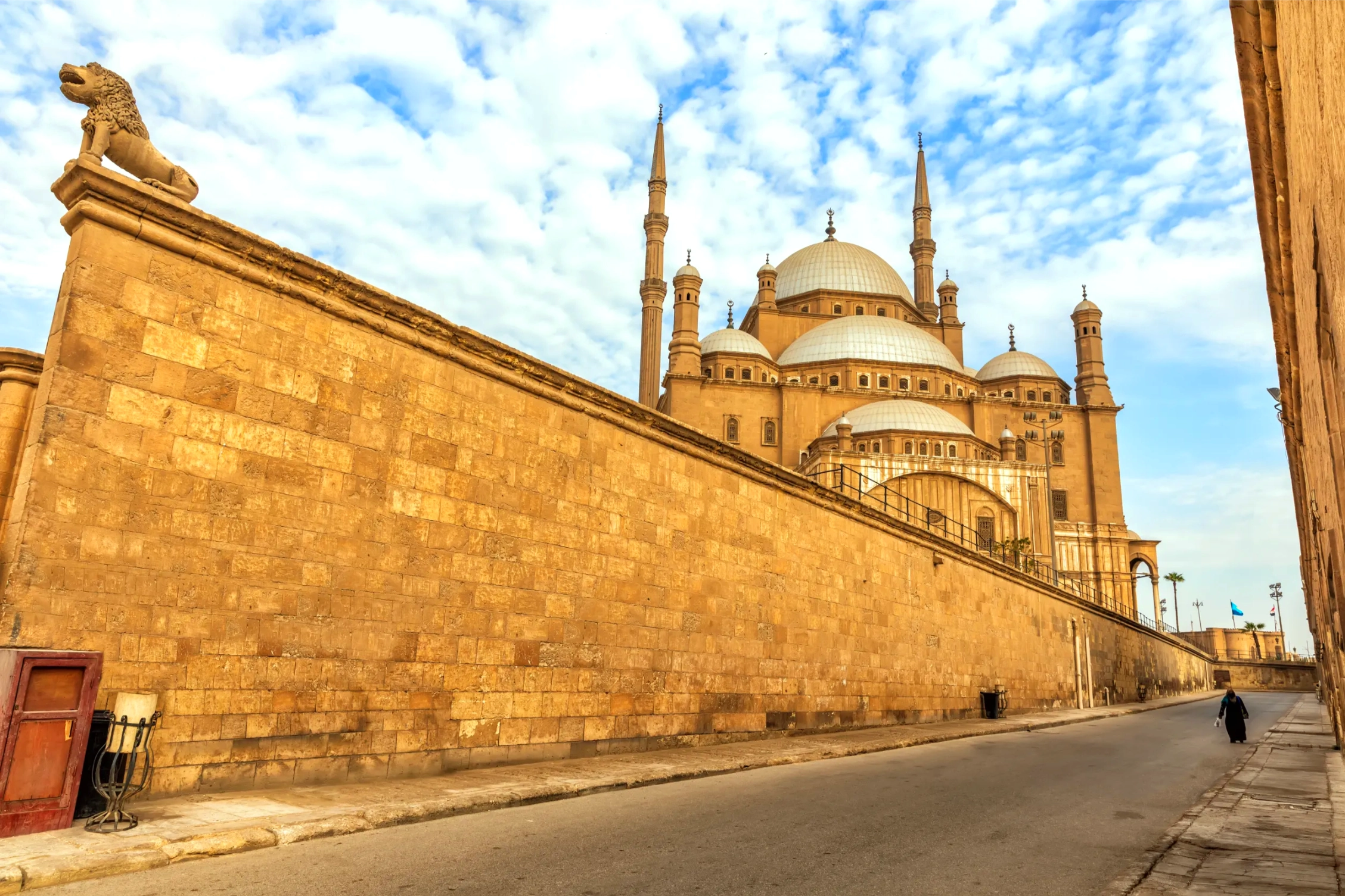the mosque of muhammad ali in cairo egypt