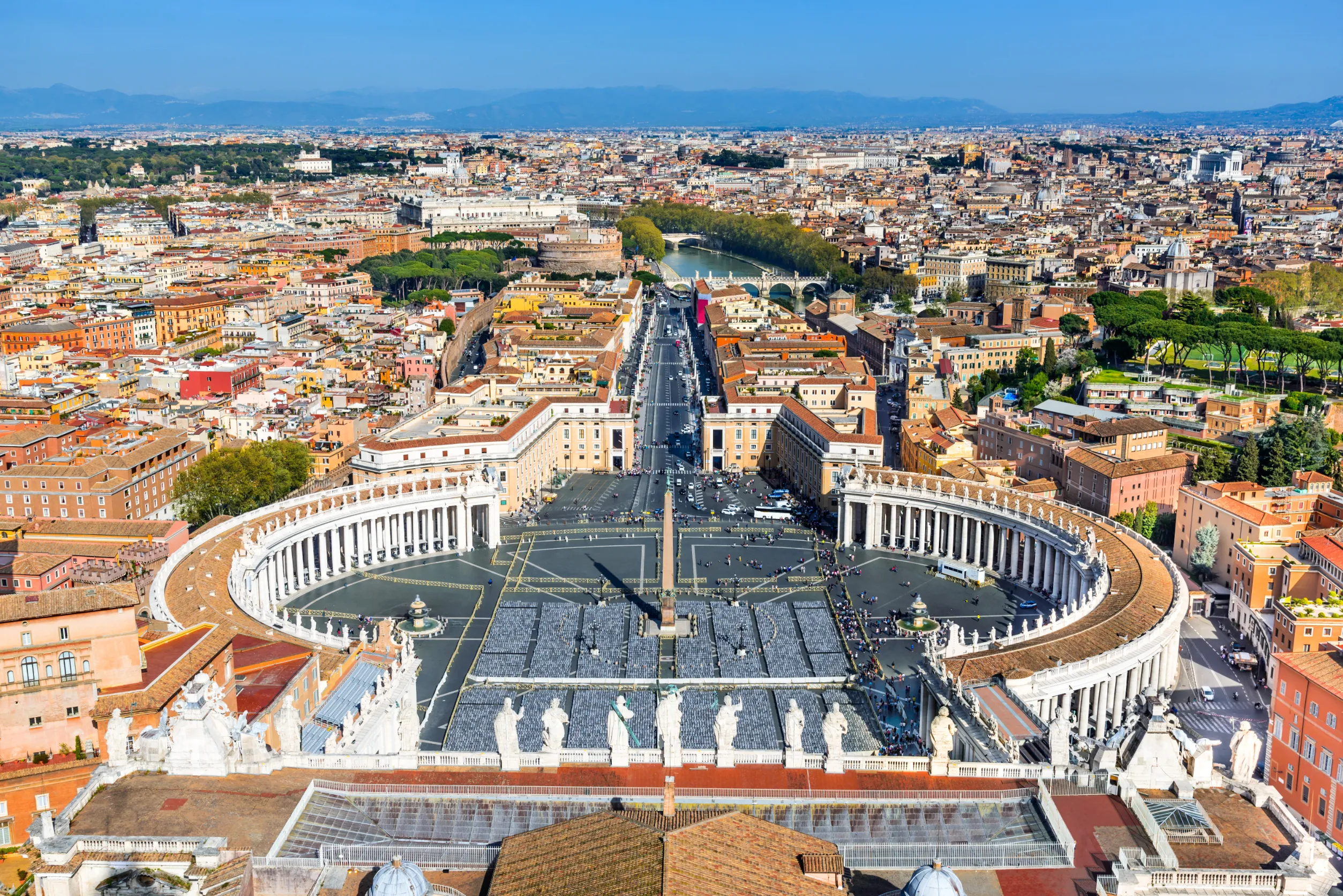 vatican seen from saint peters church cupola