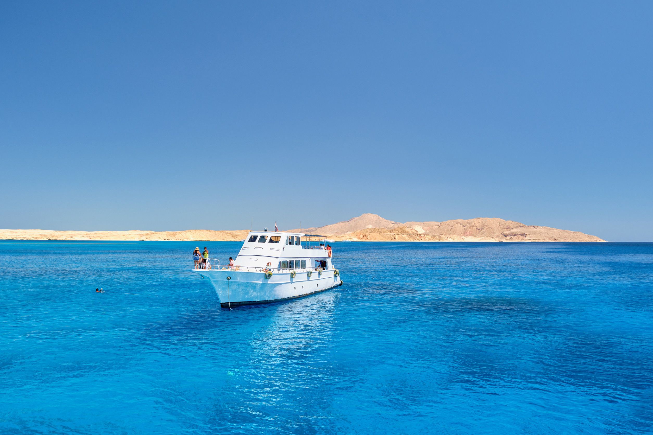 Yacht sailing in the Red Sea